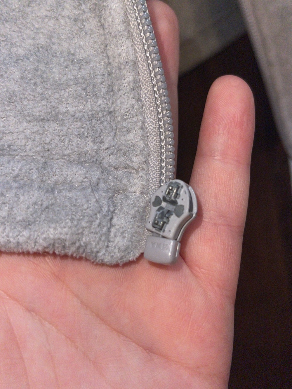 Columbia Light Gray Fleece Jacket - Picture 2 of 2